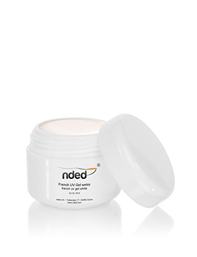 Frenchgel - Professionelles French Maniküre Gel, Weiss, mittelviskos, weiß, NDED 5 ml, UV geeignet, säurefrei