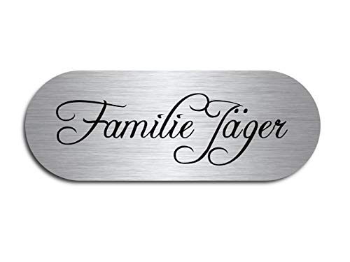 Namensschild Briefkastenschild Frei Gestaltbar Edelstahl Schild