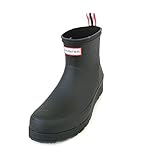 Ton-in-Ton-Nähte Hunter Original Play Short Wellington Boots, 39 EU, Schwarz - Weiß - Rot