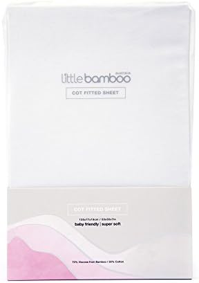 Little Bamboo Fitted Sheet, White