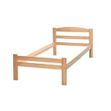 PRODUKT-DETAILS: Innenmaß = 90cm x 200cm | Einlegehöhe Lattenrost = 27cm | Eckpfeiler = 4x8cm | Bett wird zerlegt angeliefert - sehr einfache Montage | Bitte Telefonnummer für Speditions-Avisierung angeben