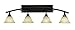 Produktbild Toltec Lighting 174-BC-508 Bow Four-Light Bathroom Bar Black Copper Finish with Italian Marble Glass, 7-Inch by Toltec Lighting