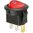 SPDT ON-OFF Round Rocker Switch with Light