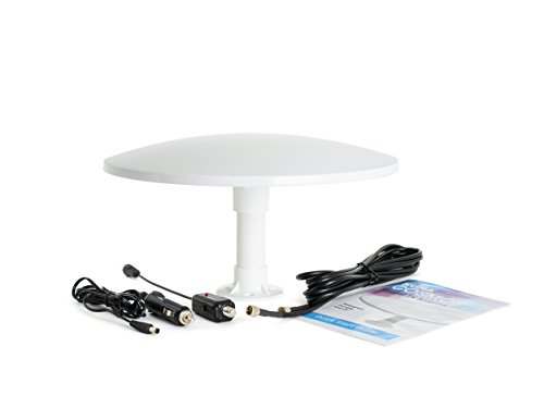 KUMA Antena de televisión Digital omnidireccional de 12/24 V Cosmos para caravanas, autocaravanas, Barcos, Camiones, Furgonetas y remolques de Caballos