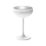  Stölzle 278708 - Sektschale Sektgläser Olympic Weiß Silber matt