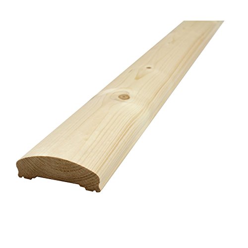 Preisvergleich Produktbild Handlauf für Holzbalkon - Nordische Fichte - 2115 / 4 Fi (2500x115x40mm)