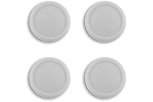 eXtremeRate PlayVital Copri Levette Analogiche per Joycon Switch/Switch OLED, Cover Analogici Silicone Thumb Grip Cappucci Gommini per Nintendo Switch Lite, Grigio Chiaro