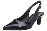 Absatzform: Trichterabsatz Gabor Shoes Damen Fashion Pumps, Blau (Marine 76), 39 EU
