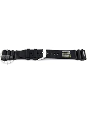 Original von Buran01.com Uhrenarmband Sport Kautschuk schwarz 22mm Watch Strap