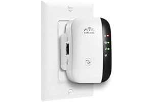 KXYINOS WiFi Extender, Up to 2640sq.ft WiFi Booster Range Extender, 2.4G High Speed Wireless WiFi Extender Signal Booster Amplifier Works with RP/AP/WPS/LAN Port