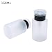 Leegoal(TM) 2 Pack Clear Refillable Liquid Push Down Alcohol Pumping Bottle Dispenser with Flip Top Cap Nail Art Acetone Polish Makeup Remover Manicure, 5.4 Oz