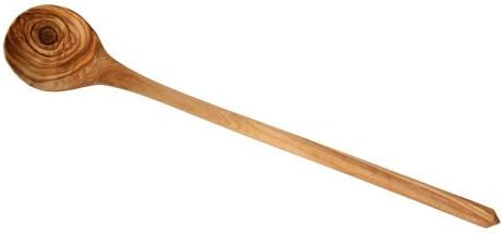 Round Olive Wood Wooden Spoon 35 cm