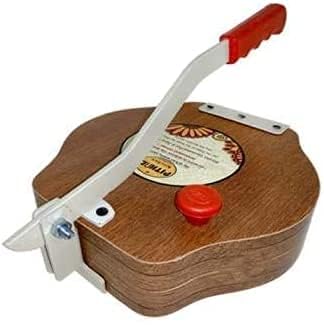 ACHAL Wooden Puri Maker Machine Roti Khakhra Papad Chapati Presser With 9 Inch Dia And Anti Slip Handle And Base (Pak of 1)