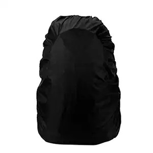 MUTMAIN 100% Waterproof Dust Proof 45L to 60L Rain Cover for Backpack Bags,Rainproof Dustproof Protector Raincover Elastic Adjustable Specially for Trekking Black (BP-45LTO60L)