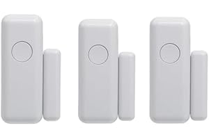 CLOUREE XNH Detector inalámbrico de Puerta o Ventana para Sistema de Alarma 4G/3G/GSM, Detector magnético para Puertas de Seguridad del hogar, Sensor de Ventana inalámbrico - (3 Unidades)