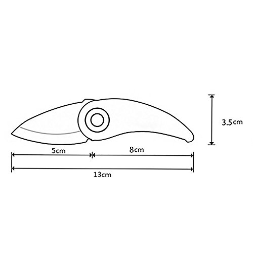 MMRM Mini Vogel-Art Folding Keramikmesser Gemüsefrucht-Schnipsel-Messer zufällige Farbe - 7