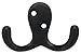 Produktbild Liberty Hardware B59104Z-FB-C Double Prong Robe Hook, Flat Black by Liberty Hardware