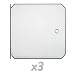 Produktbild PrimeMatik - 3-Pack 35x35cm weiß Türen für kubische modulare Schrank Veranstalter