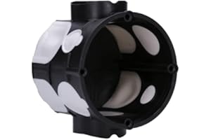 Voxura Unterputz-Gerätedose Schalterdose winddicht UP 60mm tief Ø 60mm M25 Schwarz 25 Stück
