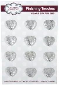 Creative Expressions - Finishing Touches - Heart Sparklers Dazzlers