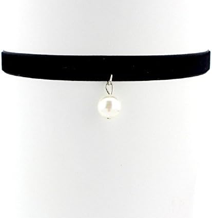 XJoel Black Gothic Velvet Cord Choker Charm Necklace Pendant Retro Boho Tibetan Silver
