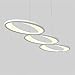 Produktbild 3-Ring LED Leuchter moderne, minimalistische Kronleuchter Acryl und Aluminium, [A] energiesparende Leuchten (Ausgabe: Weiß ist)