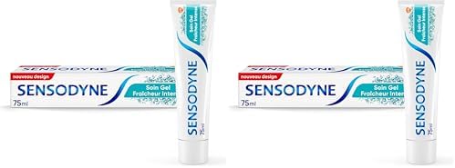 Sensodyne Dentifrice Soin Gel Fraîcheur Intense, Limitant la Sensibilité Dentaire, 75 ml (Confezione da 2)