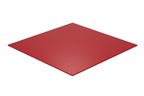 Falken Design RD2157-1-8/1236 Acrylic Red Sheet, Translucent 4%, 12" x 36", 1/8" Thick