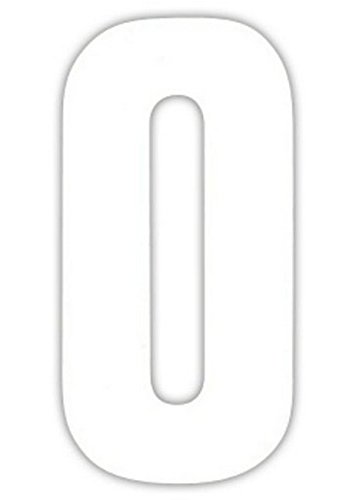 2 Große Nummern Für Mülltonnen Selbstklebend Aufkleber Weiße Nummer -0