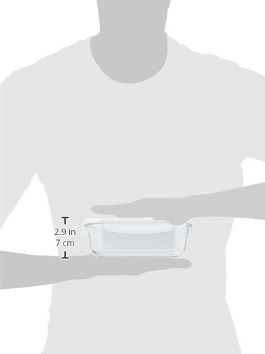 Lock & Lock LLG445 Multifunktionsbox, rechteckig, aus Glas, 1 l - 10