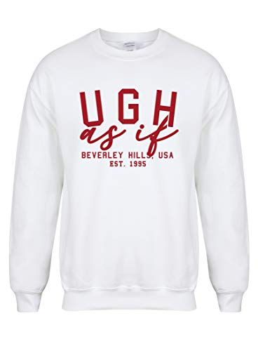 Unisex Slogan Sweater Jumper Ugh As If White