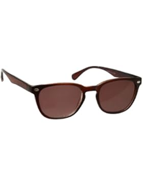 UV Reader Braun Sonnen-Leser Lesebrille Designer Stil Herren Frauen UV400 Mit Etui UVSR015 Dioptrien +3,00