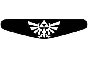 DECUS SHOP Autocollant pour barre lumineuse de manette PlayStation PS4 Motif au choix Zelda (schwarz) noir