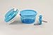 Produktbild TUPPERWARE Chef Turbo-Chef hellblau + blau Deckel Zwiebelschneider Speedy Boy P 23758