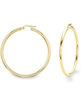 amor Damen-Creolen Ohrringe 4,4 cm 333 Gelbgold glänzend - 479530