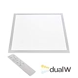 Potencia: 45W Panel LED 45W, Blanco DUAL, RF, 60x60cm, Blanco dual, Regulable