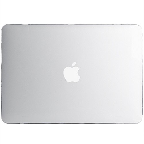 iDOO MacBook Schutzh  lle   Hard Case Cover Laptop H  lle  F  r MacBook Air 13 Zoll  A1369 A1466  - Gl  nzend  Kristallklar