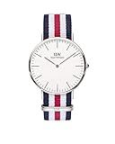 Daniel Wellington Herren-Armbanduhr Canterbury Analog Quarz Nylon DW00100016