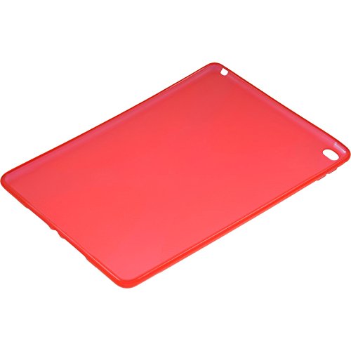 PhoneNatic Case für Apple iPad Air 2 Hülle Silikon rot X-Style Cover iPad Air 2 Tasche + 2 Schutzfolien - 6