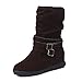 Produktbild TianWlio Frauen Herbst Winter Stiefel Schuhe Stiefeletten Boots Mode High Heel Schnürstiefeletten Schnalle Plateauschuhe Braun 42