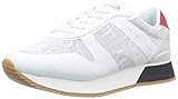  Tommy Hilfiger Tommy Jacquard City Sneaker, Zapatillas para Mujer, Rojo (RWB 020), 39 EU