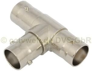 DVS Germany - 10 Stück BNC-T-Stück - female to double female - Verbinder Videoüberwachung - DVW-CT506710