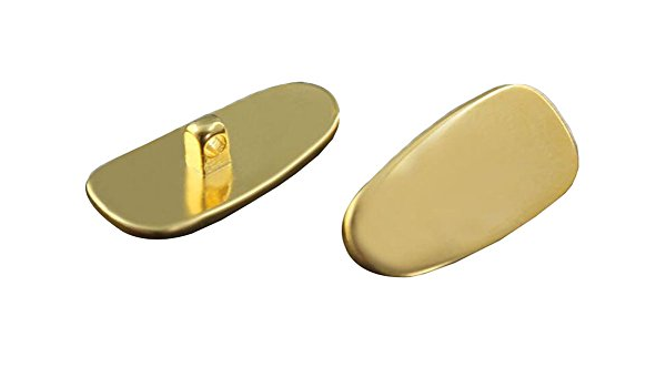 1 paio di naselli in metallo color oro con inserti per occhiali da  riparazione per occhiali da vista : Amazon.it: Salute e cura della persona