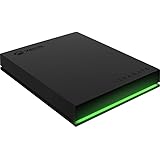 Seagate Game Drive for Xbox 2TB External Hard Drive Portable HDD - USB 3.2 Gen 1, Black with Built-in Green LED bar, Xbox Cer