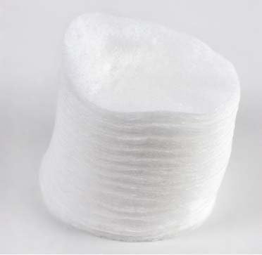 200-Count Round All-Cotton White Facial Cleansing, Eye Make-up Removal Pads, 2 Diameter, 100% Cotton by Little Bud