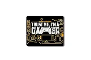 Gaming Mouse Pad|Trust Me Im A Gamer|Rubber Base Matte Finish Designer Gaming Mouse Pad for Boys, Girls & Kids|Mouse Pad for Wireless Mouse|Anti-Skid Rectangular Mouse pad(9x7 Inches)
