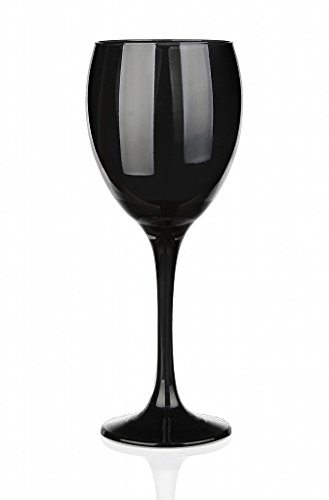 6 Verres à vin teintés Noir Verre à vin rouge, à vin blanc, verre à eau / Spécial Dégustation Aveugle / 300 ml 6 Verres à vin teintés Noir Verre à vin rouge, à vin blanc, verre à eau / Spécial Dégustation Aveugle / 300 ml