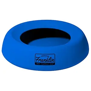 Franklin Pet Supply Travel Pet Silicon Bowl 27oz. ? No Spill ? BPA Free ? Splash Proof ? for Water and Food ? Travel Smart Design ? Portable Car Design ? for Larger Dogs