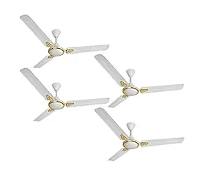 McCOY STELLER 48 '' : Decorative : HIGH SPEED Ceiling Fan : White : Pack of Four