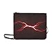 Produktbild WYYWCY Red Plasma Lightning Abstract Elektrische kundenspezifische hochwertige Nylon Slim Clutch Bag Cross-Body Bag Umhängetasche